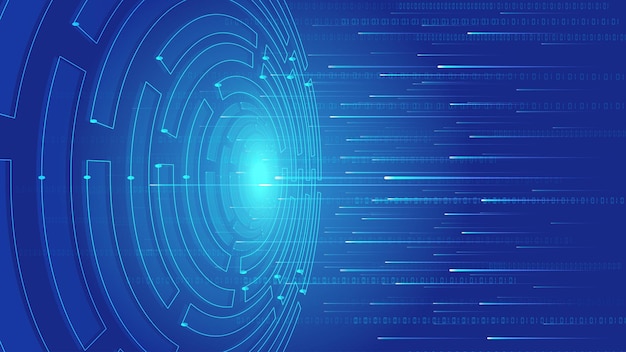 Tech Turntable transmite 01 dados com Ray, fundo de vetor de big data da Internet.