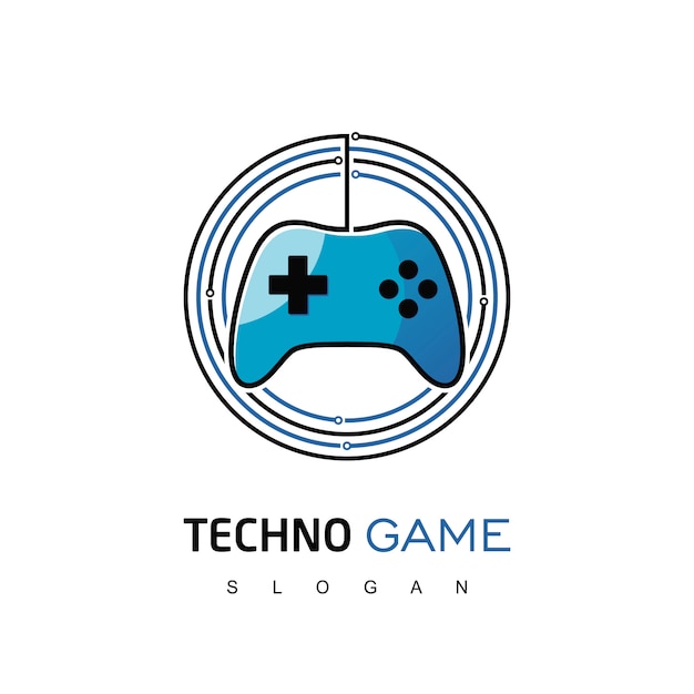 Vetor techno gaming logo