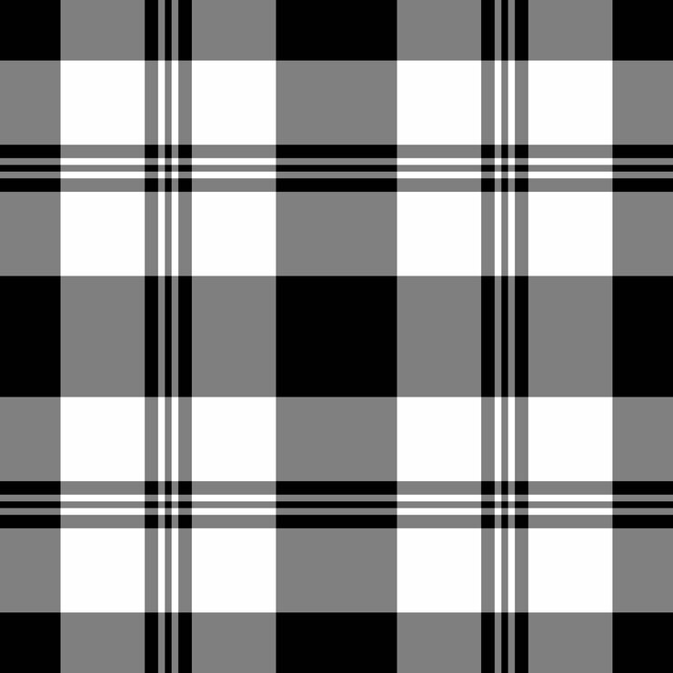Vetor tecido sem costura com padrão de tartan de fundo plaid com um tecido vetorial de verificação de textura em cores cinza e branca