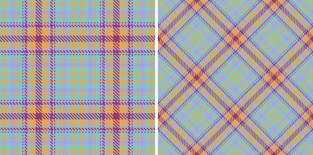 Tecido têxtil sem costura padrão xadrez xadrez vetor de textura de fundo tartan