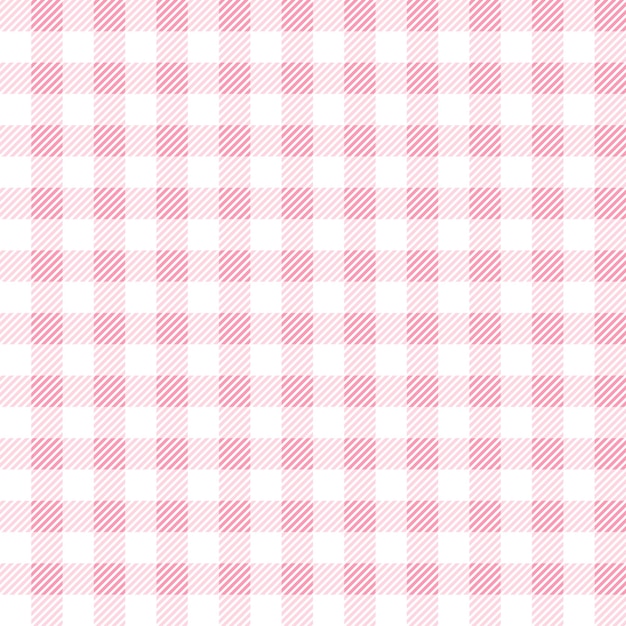 Tecido xadrez textura rosa cor padrão sem emenda ilustração vetorial fundo