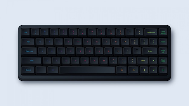 Teclado de computador rgb