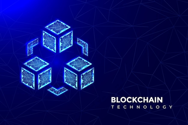 tecnologia blockchain resumo fundo científico vetor de design
