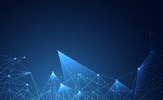 tecnologia de conexão de ciência de rede abstrata