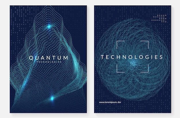 Tecnologia de fundo de computação quântica para visualização de big data