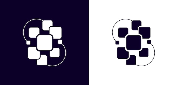 Tecnologia de logotipo abstrato