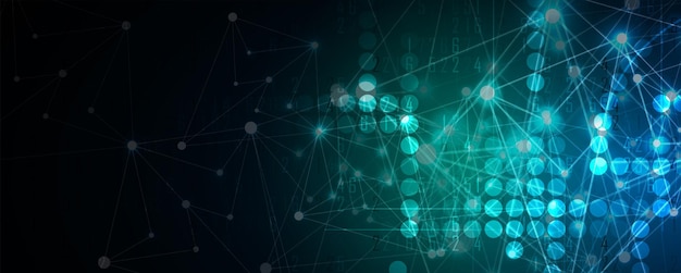 Tecnologia de nuvem Fundo digital integrado do conceito da web