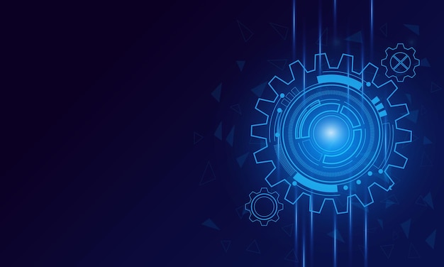 tecnologia digital e engenharia, conceito de telecomunicações digitais, fundo de tecnologia futurista de alta tecnologia, ilustração vetorial.