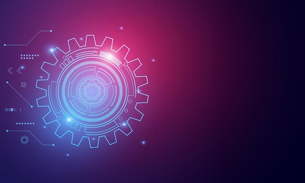 tecnologia digital e engenharia conceito de telecomunicações digitais Hitech futuristic technology backgro