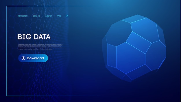 Tecnologia esfera d azul big data fundo malha de arame proteger o globo