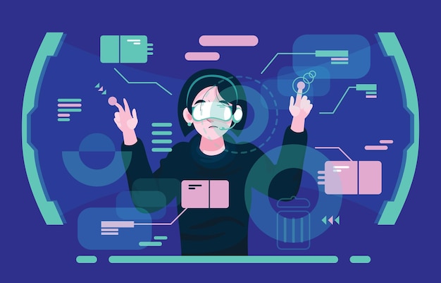 Tecnologia fundo azul espaço de cópia resumo resumo fundo horizontal não pessoas comp