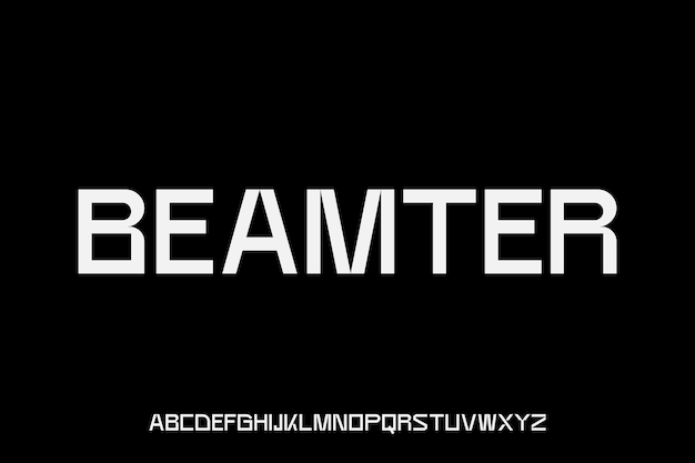 Tecnologia futurística de exibição vetorial de fontes BEAMTER