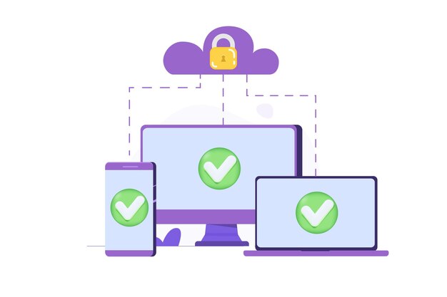 Tecnologia saas software como conceito de serviço ilustração vetorial