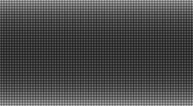 Vetor tela de led. fundo de tv com pontos. monitor lcd. display digital vetor de textura de pixel preto e branco