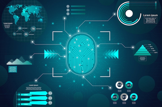 Tela de radar. fundo de tecnologia. hud.