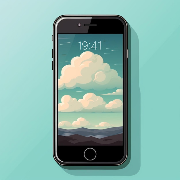 Telefone móvel smartphone vetor isolado dispositivo tela ilustração smart mockup te moderno