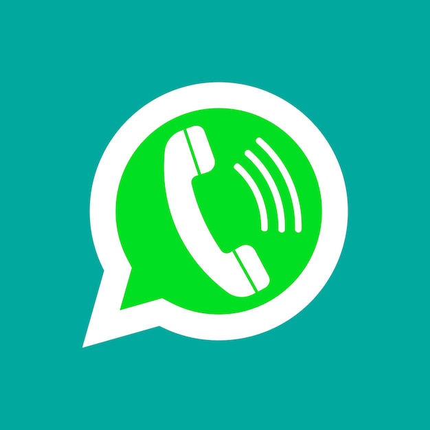 Telefone no ícone do Messenger bolha de fala isolado no fundo ilustração vetorial
