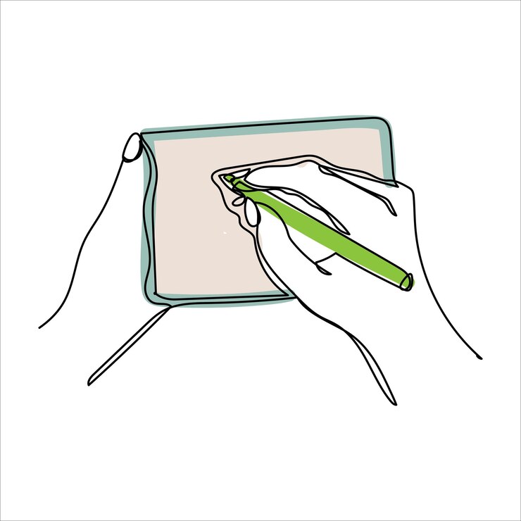 Vetor telefone ou smartphone de desenho de linha contínuo, smartphone de mão eletrônica de exibição de celular