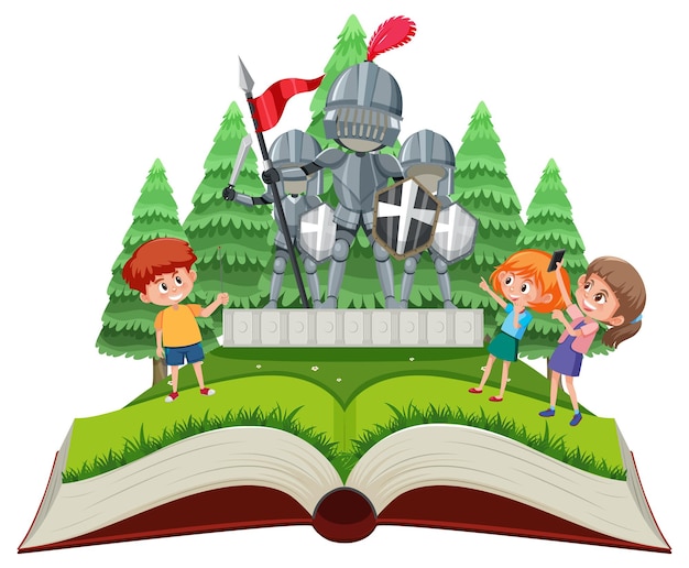 Tema de livro aberto medieval