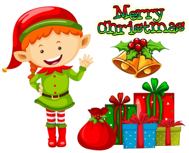 Tema de natal com elf e presentes