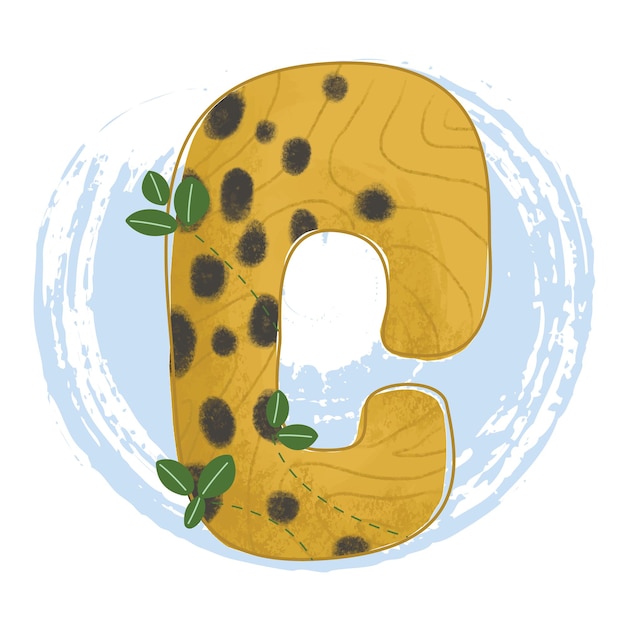Tema do Alphabet Letters Woodland
