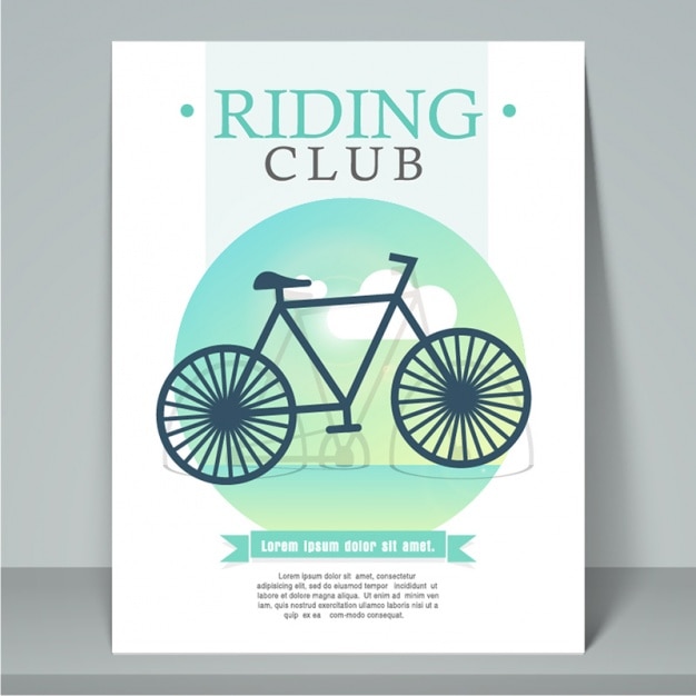 Template clube brochura ciclismo