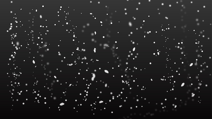 Vetor template de flocos de neve caindo no fundo escuro da noite ilustração vetorial