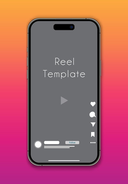 Template de rolo de história do Instagram com maquete de telefone Ilustração de postagem de mídia social Interface de maquete