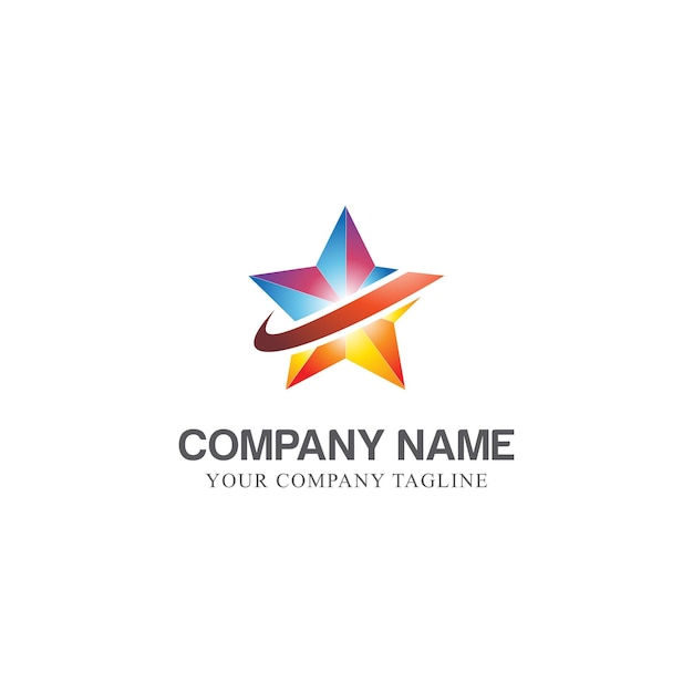 Template Logo estrela