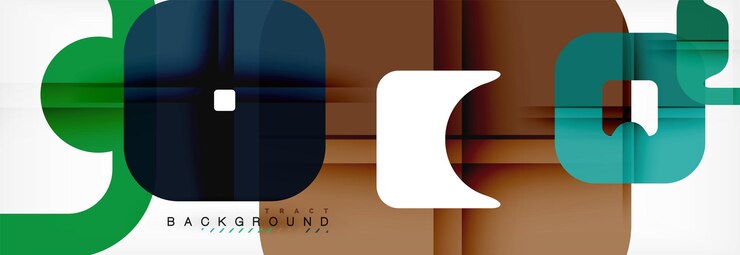 Vetor template multicolor de fundo geométrico quadrado para apresentação de negócios ou tecnologia ou papel de parede de capa de brochura da web