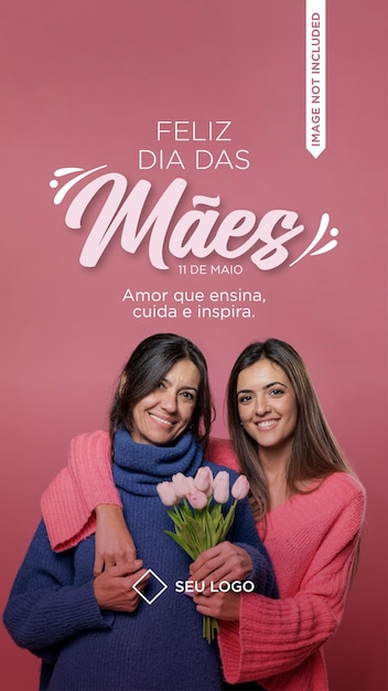 Template Story Feliz Dia da Mãe