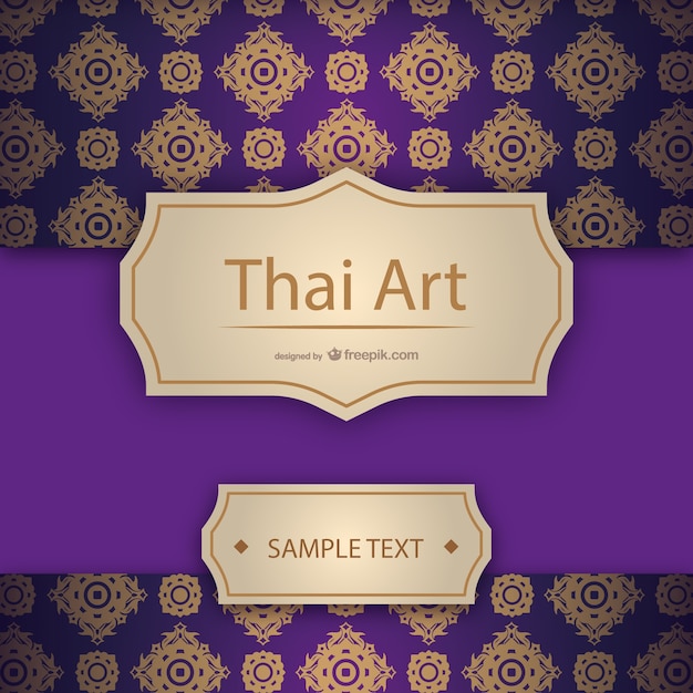 Template thai artístico