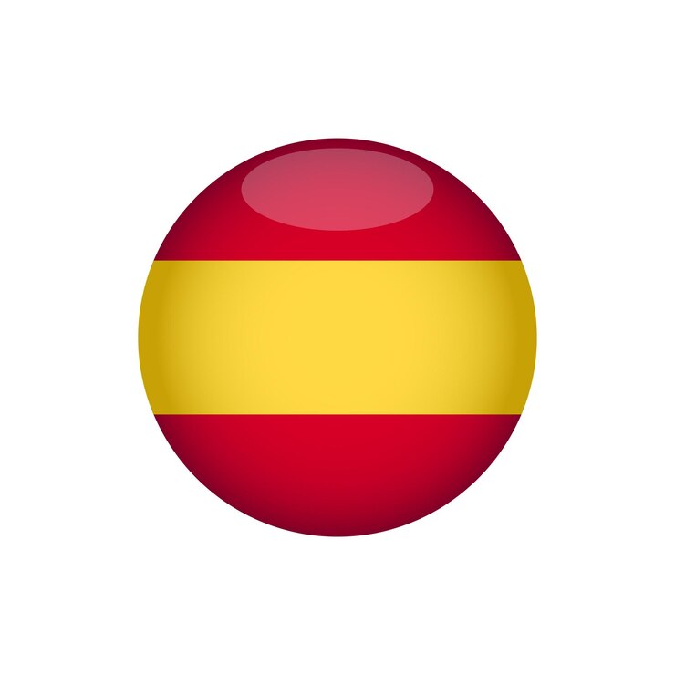 Vetor templates de design vetorial de ícones de bandeira espanhola conceito simples e elegante