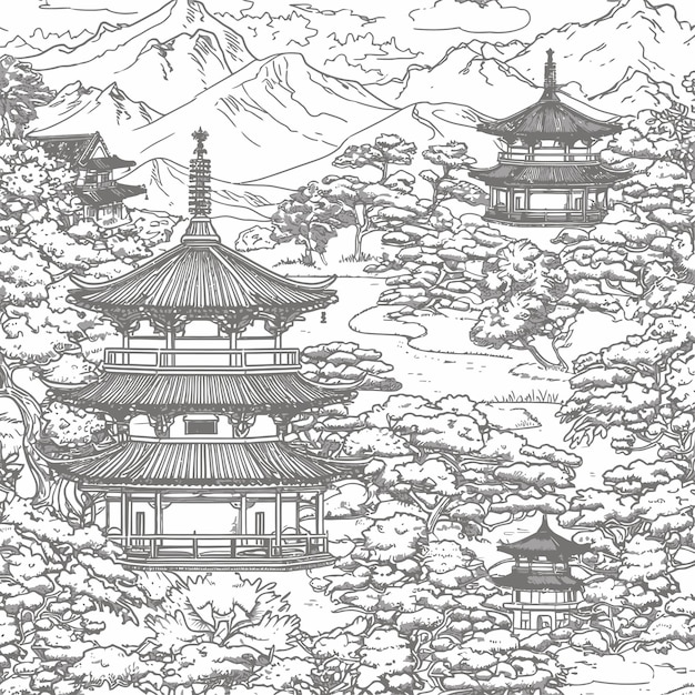 Temple_nature_landscape_view_vector_sketch