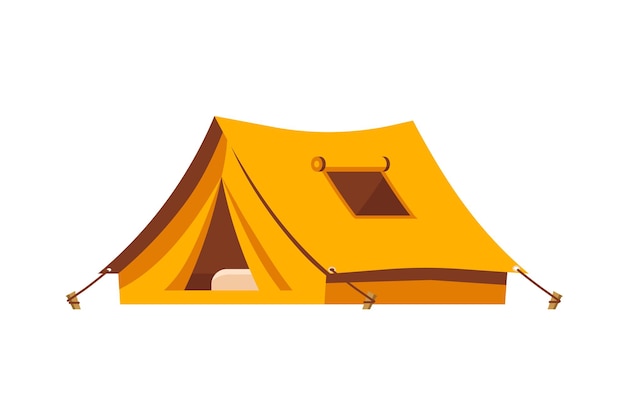Tenda de acampamento vetor amarelo Tenda de Acampamento amarelo