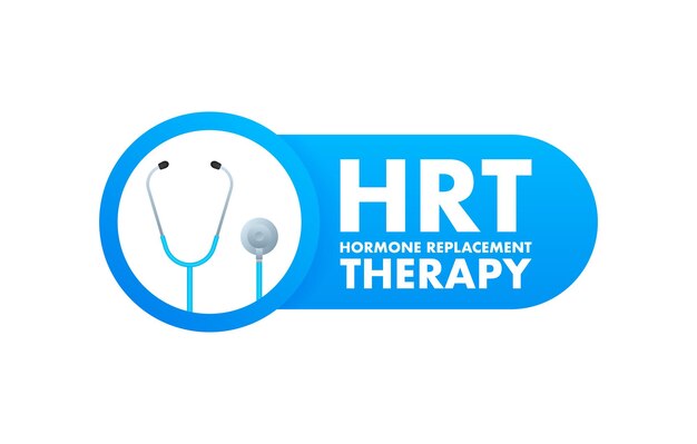 Terapia de reposição hormonal para design médico Ilustração com terapia de reposição hormonal rosa