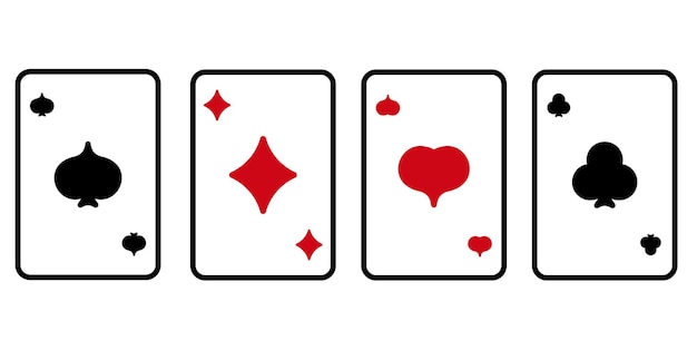 Ternos de cartas de jogo jogo de cartas para pôquer e jogo de sucesso no cassino