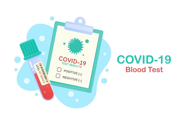 Teste de sangue. sangue de pacientes com coronavírus in vitro para inventar a vacina.