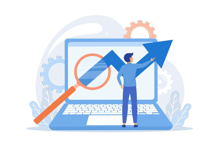 Vetor teste de software encontrando erros de bugs programação desenvolvendo codificação especialista em seo