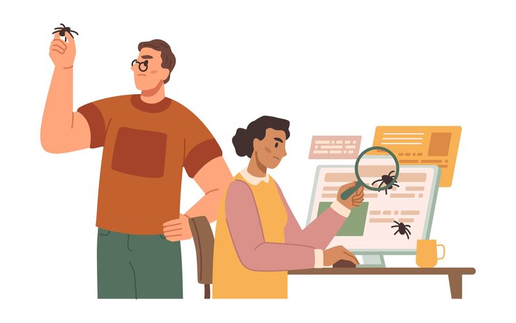 Vetor teste e reparo de software procurando por bugs