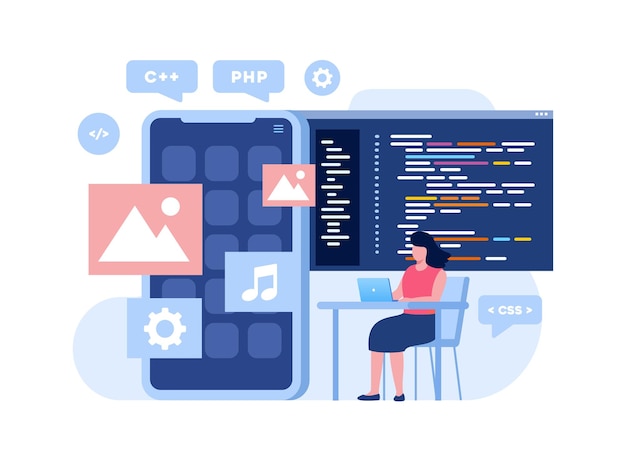 Teste on-line e verificação de respostas questionário de teste de teste de estudante questionário de funcionário banner de ilustração vetorial plana