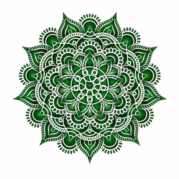 Vetor teste padrão floral mandala