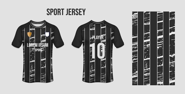 Vetor têxtil de desenho de camisa desportiva para sublimação