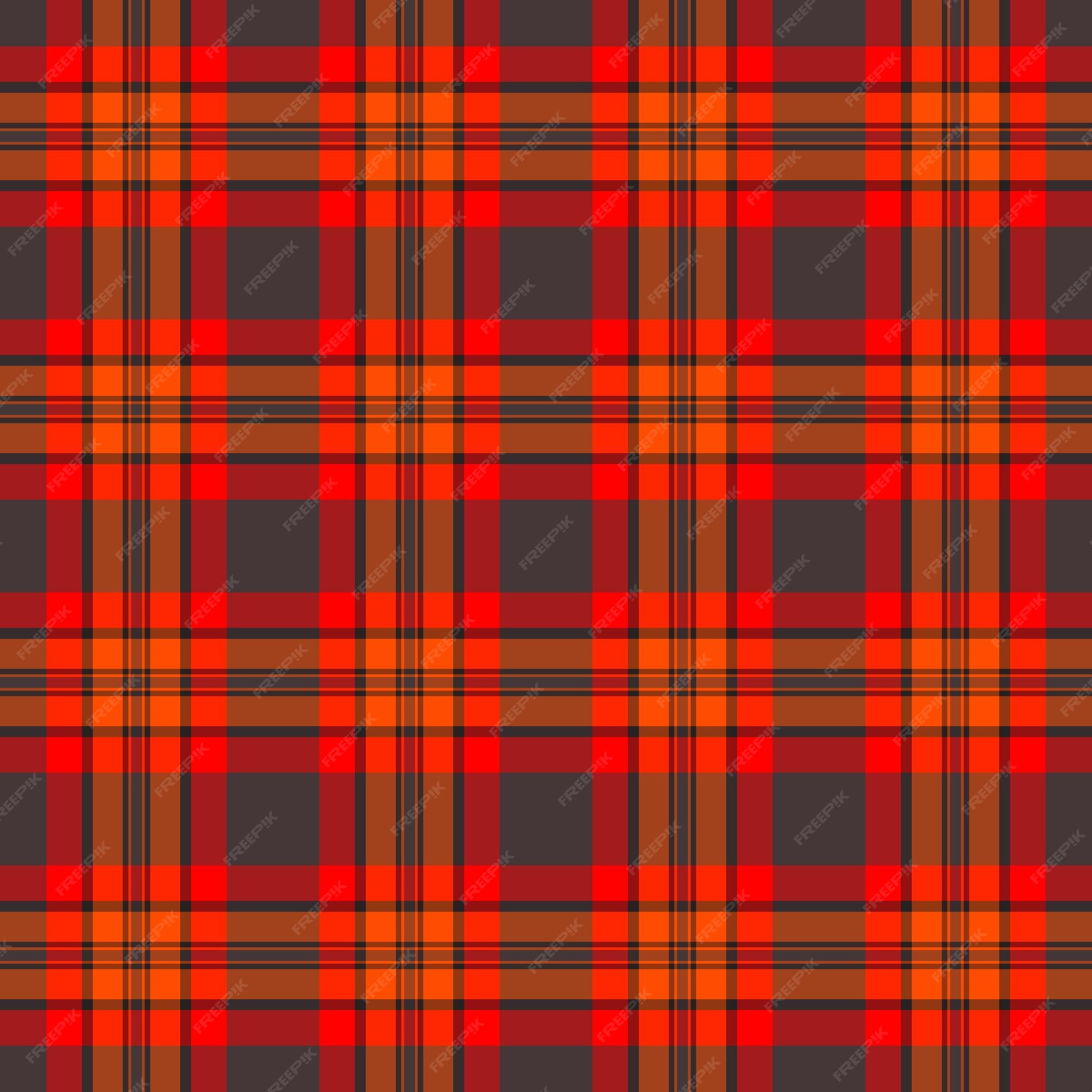 Vetores de Padrão Xadrez Tartan Em Vermelho Imprimir Textura De