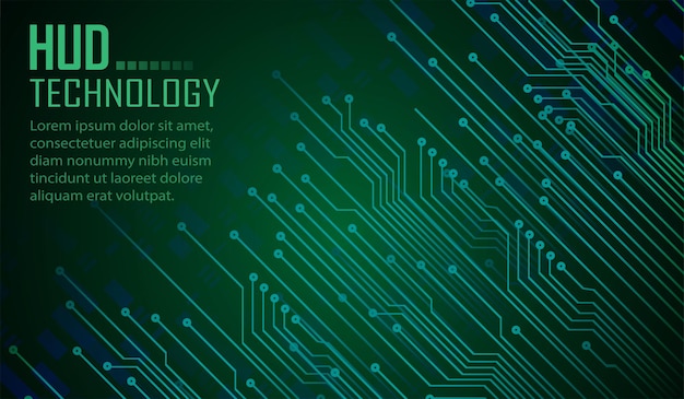 Texto de fundo do conceito de tecnologia futura de circuito cibernético