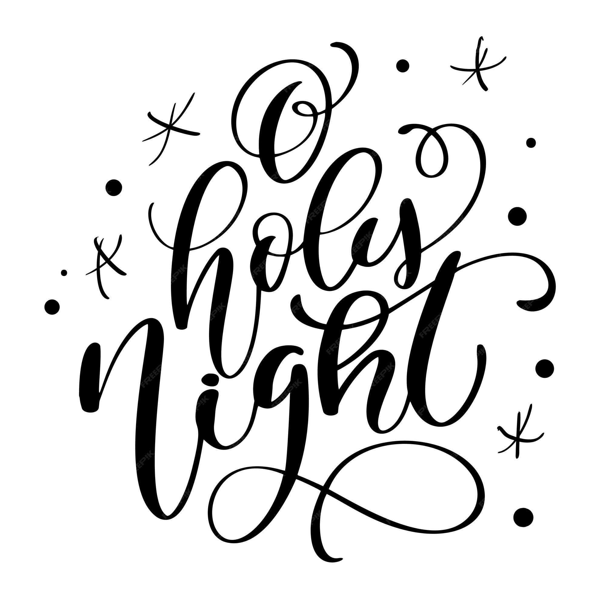 Texto o Holy Night en Español