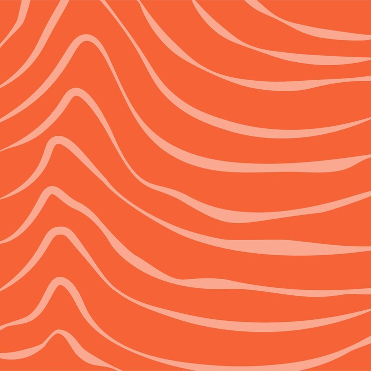 Vetor textura abstrata de filé de salmão padrão de peixe fundo vetorial para embalagens de alimentos