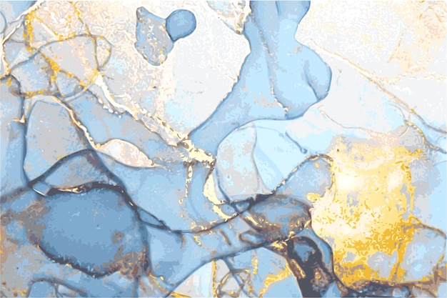 textura abstrata de mármore em técnica oriental de tinta a álcool com glitter