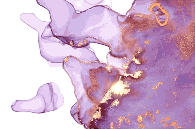 Textura abstrata de mármore em técnica oriental de tinta a álcool com glitter