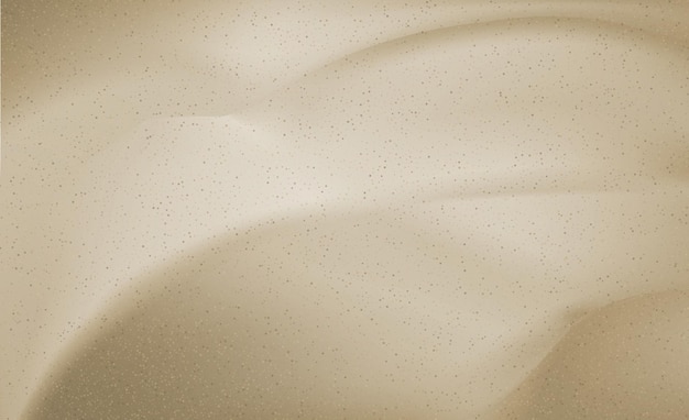 Vetor textura bege clara da areia do mar, vista superior do plano de fundo texturizado da praia arenosa